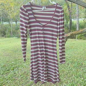 Long sleeve straps multiple color ASOS dress size 6.